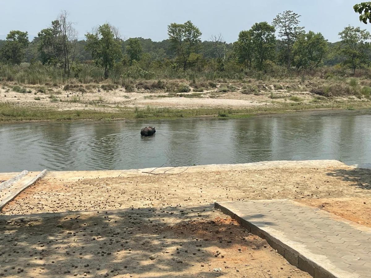 Chitwan Riverside Resort Sauraha Bagian luar foto