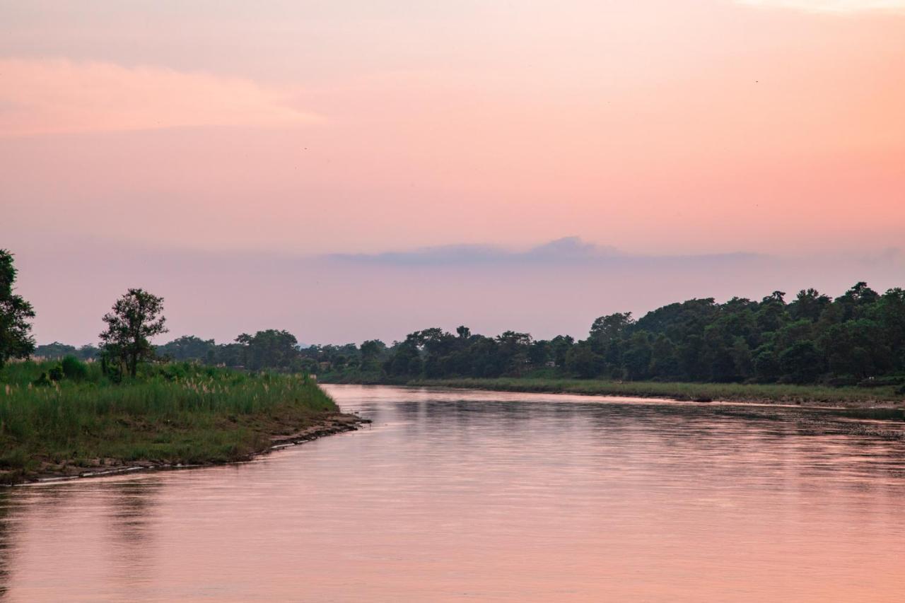 Chitwan Riverside Resort Sauraha Bagian luar foto